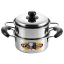 CK-070 陳 建一 IH200V対応 ステンレス二段蒸し器16cm 【送料無料】(調理器具、鍋、蒸し器、蒸し鍋、キッチン)