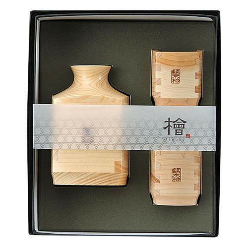 ヤマコー 粋 ひのき角ぐいのみ 3点セット 89282 【送料無料】（酒器、食器、キッチン）