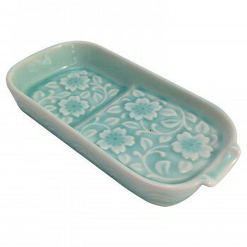 樂天商城 - 西海陶器 波佐見焼 更紗 こまめ皿 セラドン 10283 【送料無料】（キッチン用品、お皿、食器)