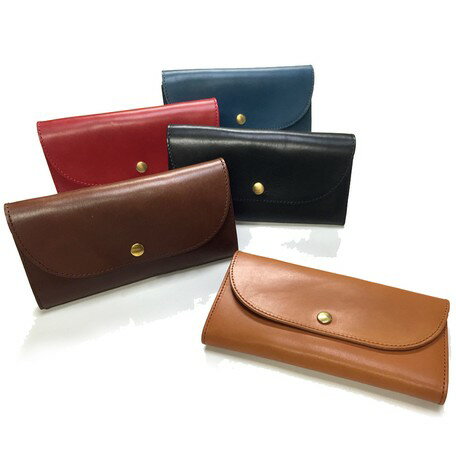 Rakuten - 【栃木レザーを使用】　日本製-フラップロングウォレット （60438N） 【送料無料】（長財布、財布、ウォレット）