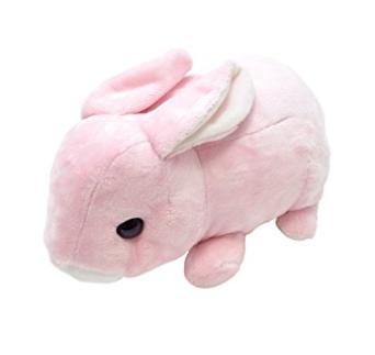 Rabbit - 【PLUSmm】【AQUA　正規品】 ぬいぐるみ ファーム もちもち うさぎ 大 ピンク 00160069【送料無料】 （ウサギ、兎、人形、玩具、おもちゃ、ぬいぐるみ、キャラクターグッズ、プレゼントに最適）