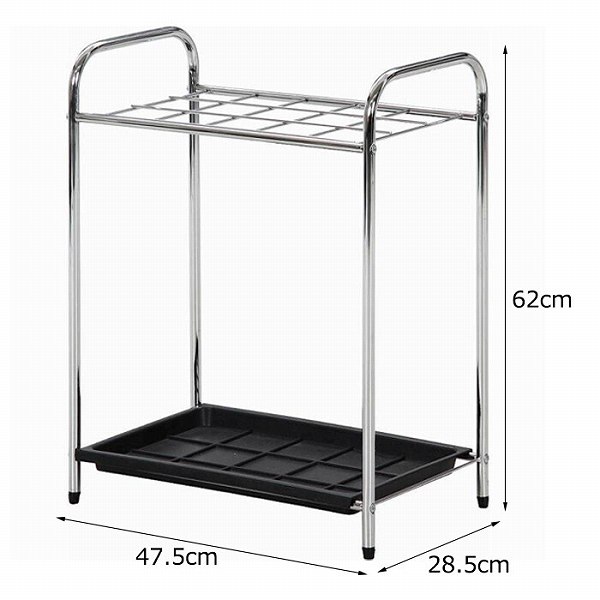 クロム傘立て 15マス（FGB-5710） 【送料無料】 （アンブレラスタンド、傘立て、玄関収納）