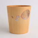 (納期10日程度)≪5個セット≫ 桜と月の幻想的な雰囲気あるカップ【gold and silver lacquer】wooden/蒔絵カップ十三夜と桜 ナチュラ...