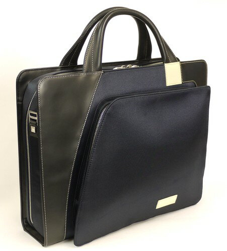 Satchel-Style Briefcases - ビジネスバッグ【アーロン・アーヴィン】ビジネスバッグ　アウトポケット・ブリーフケース AA-SZP-NV【送料無料】(アタッシュケース、ビジネスバッグ、ブリーフケース、カバン、かばん、鞄)