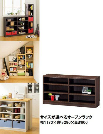 【Tanalio】タナリオ TNL-60117 DK 【送料無料】（ラック、シェルフ、リビング家具、収納家具、本棚、書棚）