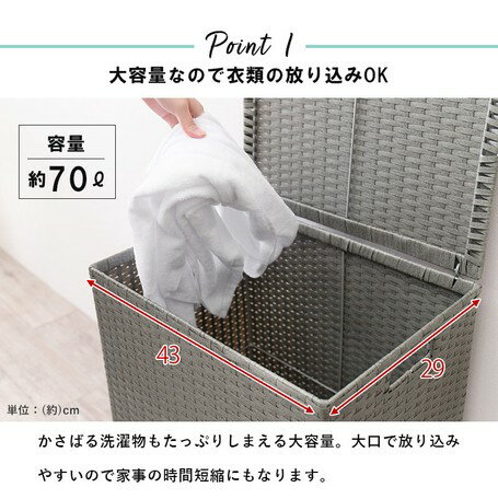 キャスター付収納ボックスRUD-2422 【送料無料】（収納ボックス、ケース、インテリア）