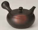 【用と美】常滑焼急須【帯網急須】竹春窯変高平丸赤ボカシ急須 竹春作 360cc(Y531)【送料無料】(急須、ポット、茶器、調理器具)