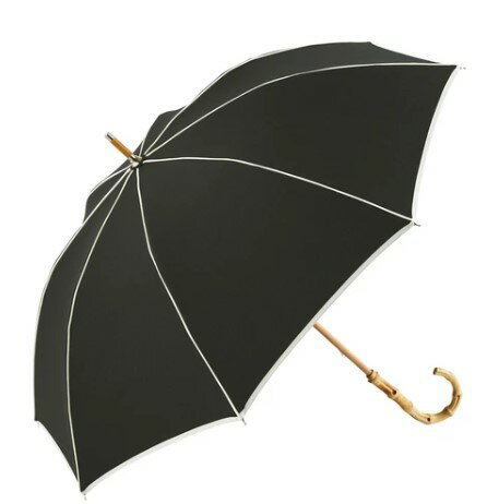 Rakuten - because(ビコーズ)【晴雨兼用傘】長傘 プレーンパイピング（B-951024） 【送料無料】（アンブレラ、雨具、長傘、晴雨兼用傘、日傘）