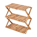 CSクラシックス 木製3段MOVEラック<600> ( PUP-2581)【送料無料】(棚,キャビネット,ラック,収納家具、アウトドア)