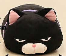 つめる もちっこひげまんじゅう BIG　黒豆 約48cm　701197【送料無料】（ネコ、ねこ、猫、おもちゃ、ぬいぐるみ、キャラクターグッズ、プレゼントに最適）（楽天ランキング受賞・ぬいぐるみ ネコ1位、2016/10/3デイリー）