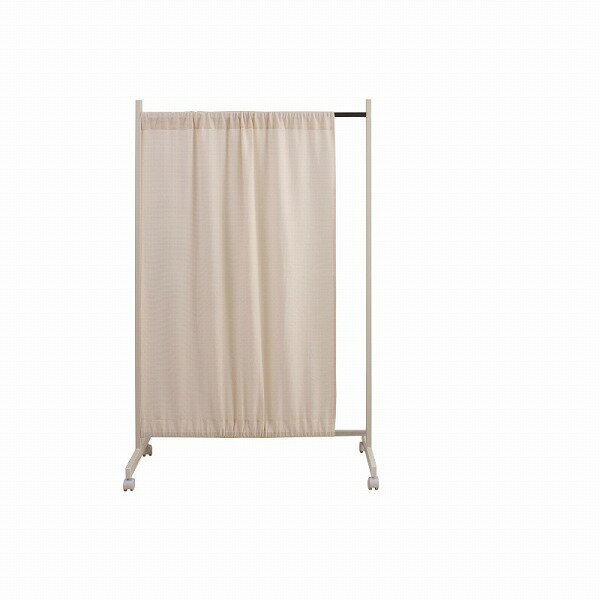 樂天商城 - （納期10日前後出荷）間仕切りカーテンパーテーション幅64.5高さ144.5cm　ホワイト色　nj-0099【送料無料】（衝立、スクリーン、パーティション）