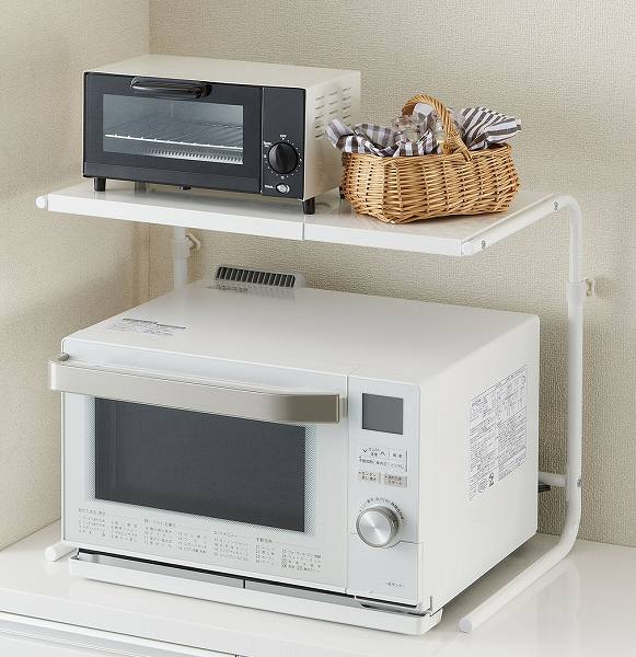 Rakuten - Belca(ベルカ)　キッチン　レンジ上ラック高さ・幅伸縮タイプ 　RUR-TH　【送料無料】(キッチンラック、キッチン収納)