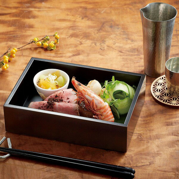 Rakuten - 新・溜塗長方料理箱（38108）【送料無料】（食器、プレート、キッチン）