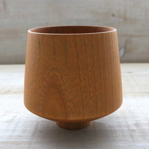《5個セット》底の台が特徴的【場所を選ぶ安定感】wooden cup/バランスのカップ 1セット/5点 （WK27） 【送料無料】（カップ、コップ、湯呑、食器）