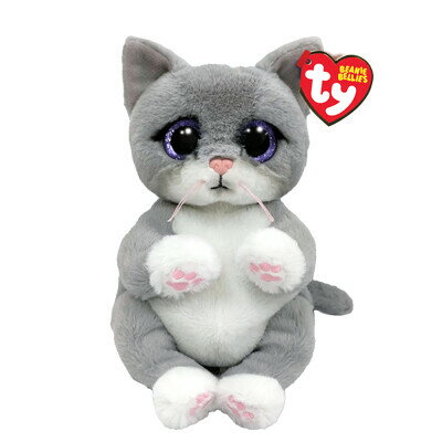 樂天商城 - 【PLUStt】【Ty】Beanie Bellies モーガン (M)　ぬいぐるみ/猫/動物（41055） 【送料無料】（ねこ、猫、ネコ、人形、玩具、おもちゃ、ぬいぐるみ、キャラクターグッズ、プレゼントに最適）