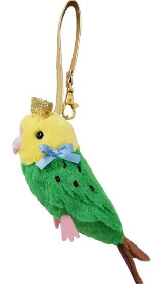 アニマルポーチ | CROWNED POUCHバニー　インコ　グリーン　（47041）【送料無料】（ウサギ、うさぎ、ポーチ、ポシェット、バッグ、カバン、ぬいぐるみ、キャラクターグッズ、プレゼントに最適）