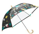 45cm【ペンキ kids】グラスファイバー窓つき子供傘（MK497600） 【送料無料】（アンブレラ、雨傘、長傘、雨具、カサ、キッズ傘）