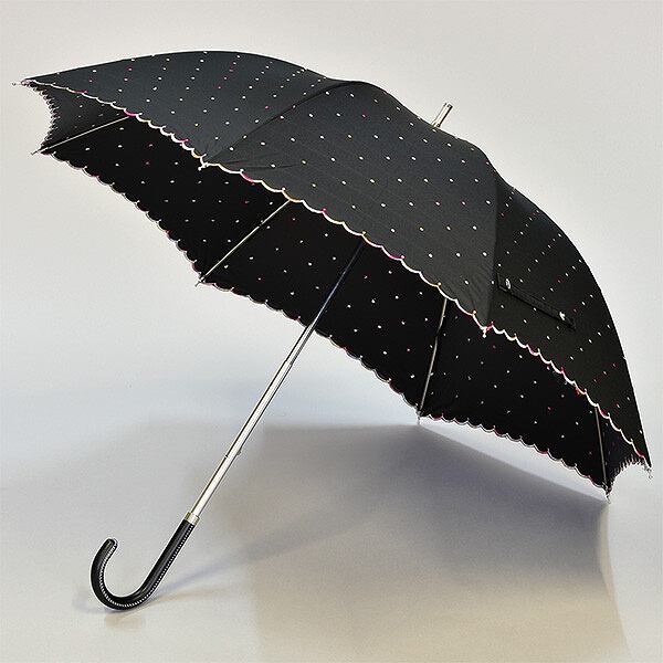 Rakuten - 【晴雨兼用傘】47cmスライド手開き傘　マルチドット刺繍　カラーコーティング　UVカット　遮光遮熱（532 S） 【送料無料】（アンブレラ、雨具、長傘、晴雨兼用傘、日傘）