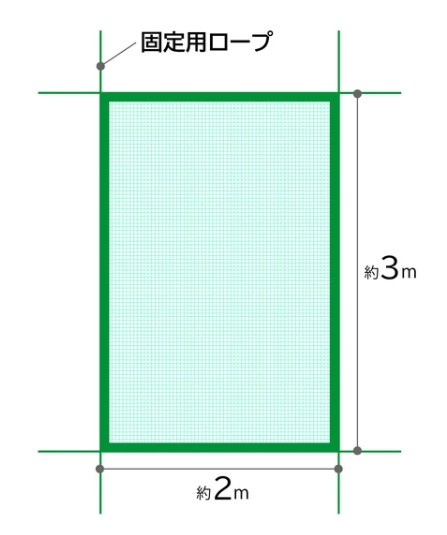 アストロ グリーンネット 25mm目 2m×3m ケース付き 養生ネット 530-23【送料無料】 (エクステリア、ゴミネット、ごみ箱、環境) [2]