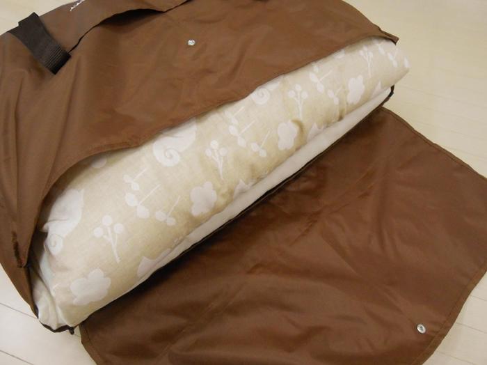 【布団バッグ】お昼寝ふとんバッグ（ゾウ柄）　収納カバン　保育園・幼稚園　ベビー小物　 【送料無料】（布団収納袋、押入れ収納、ふとん収納、インテリア雑貨、収納ボックス） 3