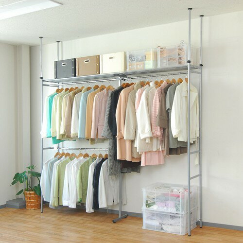 （時間指定、日、祝日の配達は不可）ウォークインクローゼットハンガーラック棚1段【ワイド】 （SW-50-..