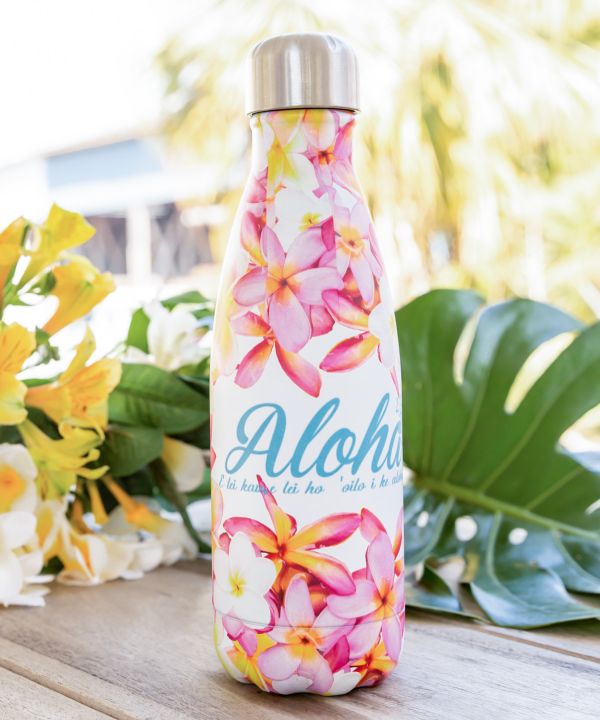 Rakuten - 水筒 マグボトル ハワイアン ステンレスボトル おしゃれ 保温 保冷 直飲み マイボトル アロハ ALOHA プルメリア パイナップル 花柄 ボタニカル ハワイ 雑貨 ハワイアン雑貨 かわいい 大人 キッズ レディース メンズ ギフト プレゼント 新生活 アウトドア 海