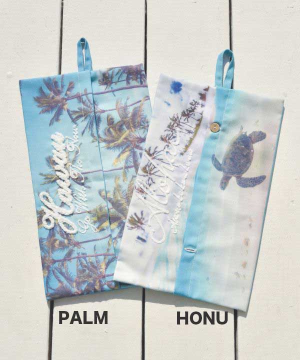 ティッシュペーパーカバー kahiko カナニフォトティッシュペーパーカバー カヒコ ハワイアン 雑貨 パームツリー インテリア カバー おしゃれ かわいい 45WP1254 [3]