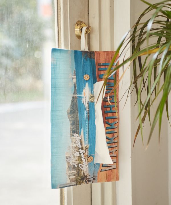 ティッシュケース ティッシュペーパーカバー kahiko カヒコ ハワイアン雑貨 インテリア ボックスティッシュ カバー ハワイ雑貨 おしゃれ かわいい [2]