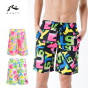 サーフパンツ メンズ インナー付き RUSTY ラスティ 水着 MENS TRUNKS サマー レジャー メンズ水着 カジュアル水着 スイムショーツ 水陸両用 海パン