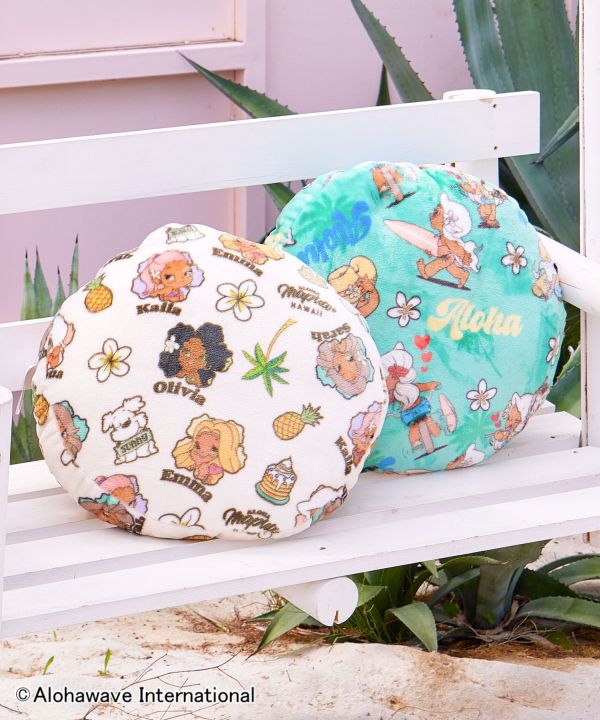 Rakuten - クッション 直径40cm ハワイアン雑貨 Aloha Mapua 高級感 おしゃれ 背当てカバー リビング リゾートクッション 装飾枕 インテリア雑貨 新生活 新築祝い