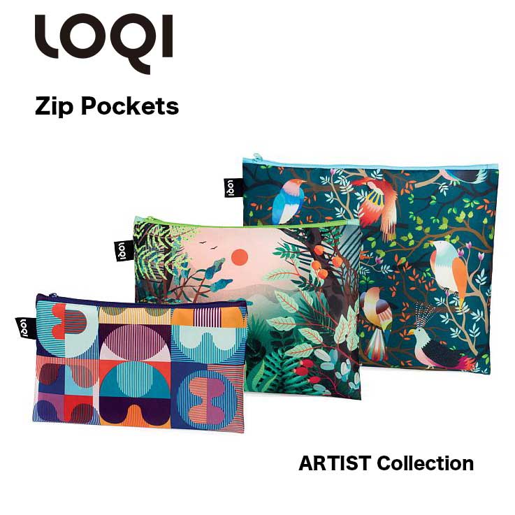 LOQI ローキー Zip Pockets 3サイズ1セッ