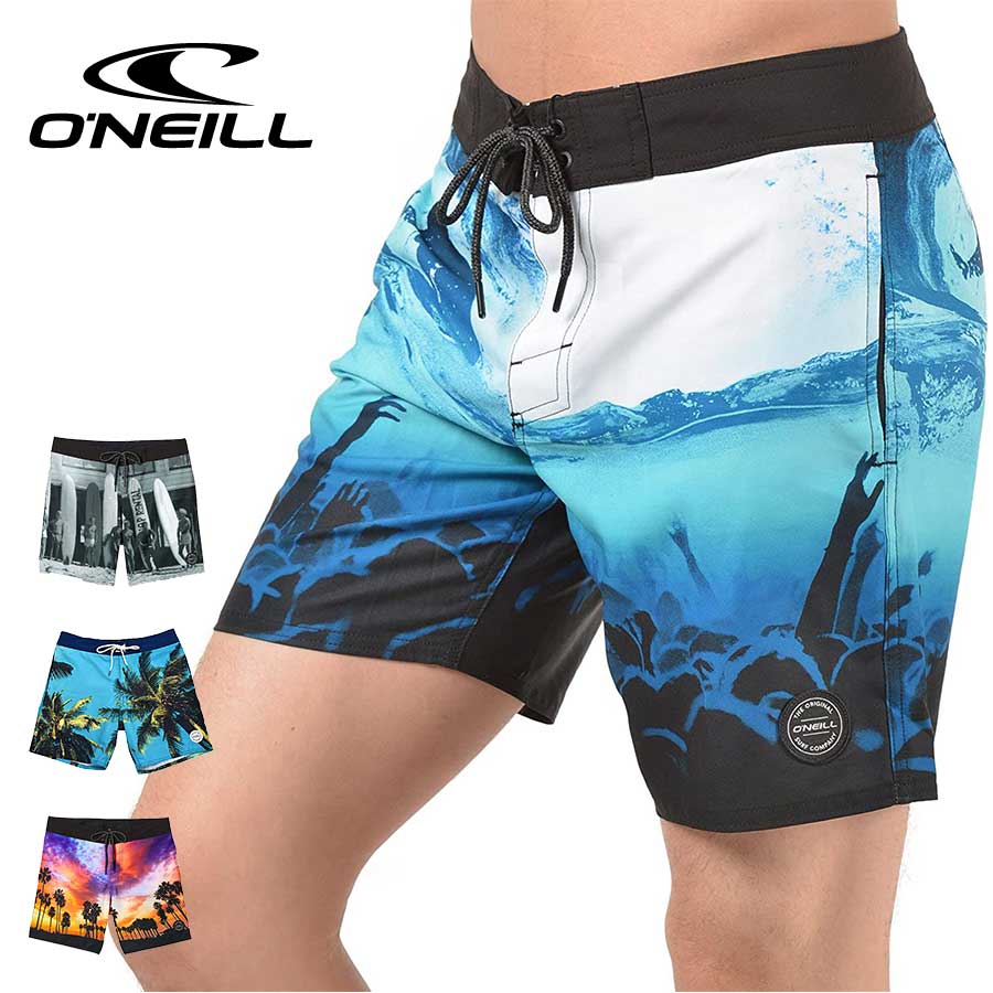 ボードショーツ メンズ O'NEILL オニール カジュアル水着 サーフパンツ 海水浴 トランクス ストレッチ ハーフパンツ 水陸両用 海パン