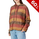 【セール60%OFF】ニットパーカー レディース ヴォルコム ミックスボーダー かわいい セーター
