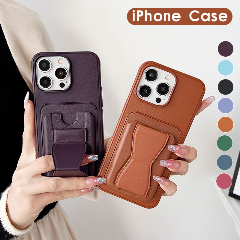乐天商城 - iPhone16 ケース iPhone16Pro ケース iPhone16Plus ケース iPhone16Promax ケース レザー 韓国 耐衝撃 アイフォン16 スマホケース カメラレンズ保護 iPhone 16 iPhone 16 Plus 大人かわいい おしゃれ 革 レザー スタンド機能 落下防止