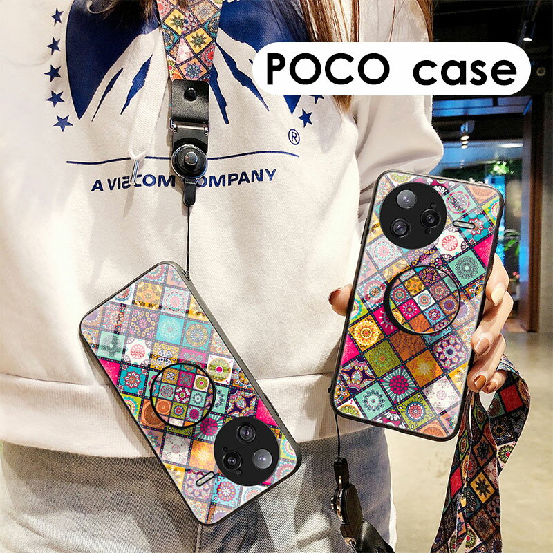 乐天商城 - POCO F7 Pro ケース ショルダーストラップ POCO F7 ultraケース 背面強化ガラス POCO X7 Pro カバー おしゃれ Xiaomi 15 カバー カメラ保護 Xiaomi 15 ultra 背面ケース POCO F7 Pro 衝撃吸収 Xiaomi 15 カバー 可愛い 軽量 薄型 ストラップ付き