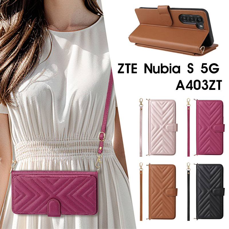 乐天商城 - ZTE nubia S 5G ショルダー ストラップ付き nubia S 5G A403ZT ケース スマホケース ZTE nubia S 5G A403ZTケース ZTE nubia S 5G A403ZTカバー nubia S 5Gケース nubia S 5Gカバー A403ZTケース A403ZTカバー かわいい レザーケース