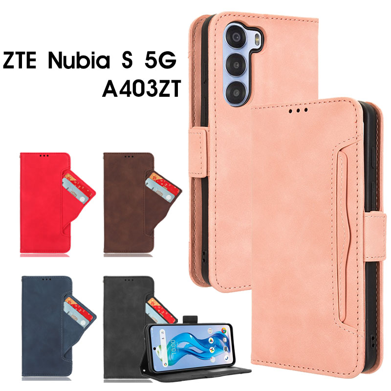 乐天商城 - ZTE nubia S 5G ケース 手帳型 ZTE nubia S 5G カバー カード収納 ZTE nubia S 5G ケース 高品質 nubia S 5G 耐衝撃 ZTE nubia S 5G 保護カバー 磁気 ZTE nubia S 5G カメラ保護 スタンド 便利 スマホケース ZTE nubia S 5G カバー A403ZT 携帯ケース