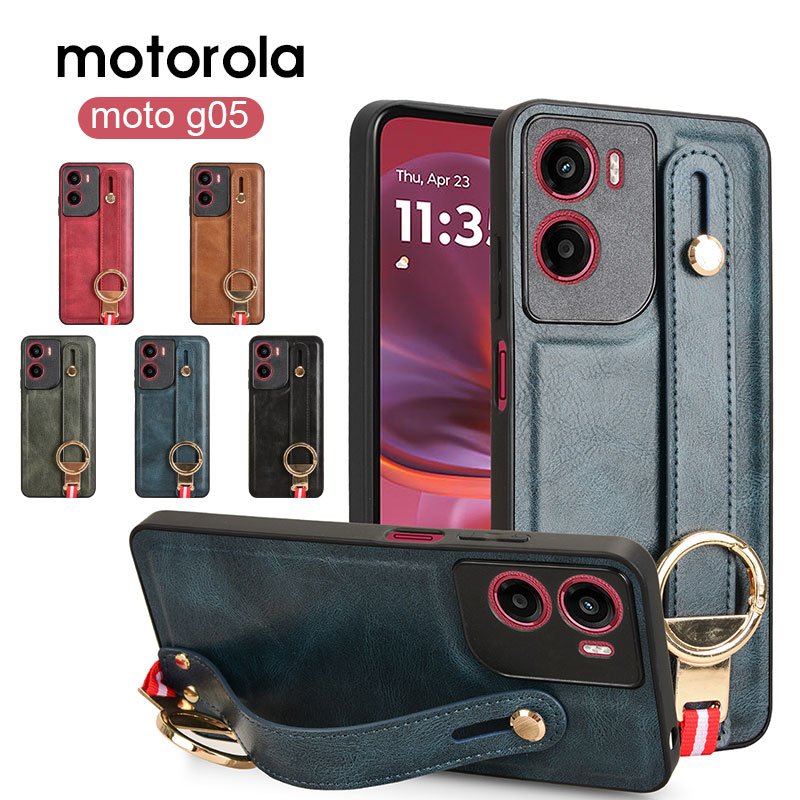 乐天商城 - motorola moto g06 カバー モトローラ モト g05 保護ケース レザー 衝撃吸収 落下防止 背面カバー おしゃれ カッコいい 人気 衝撃に強い moto g06 ケース リング付き スタンド機能 カメラ保護 軽量 moto g06 スマホケース