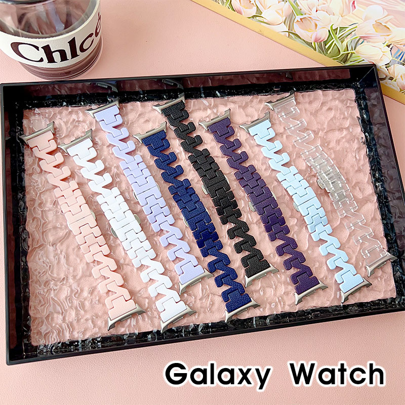 Galaxy Watch8 交換バンド Galaxy Watch8 Classic バンド 樹脂 軽量 Galaxy Watch8 40mm 44mm バンド Galaxy Watch Ultra ベルト かわいい クリア 透明 ベルト ギャラクシー ウォッチ8 バンド おしゃれ 人気 時計バンド Galaxy Watch8 交換ベルト