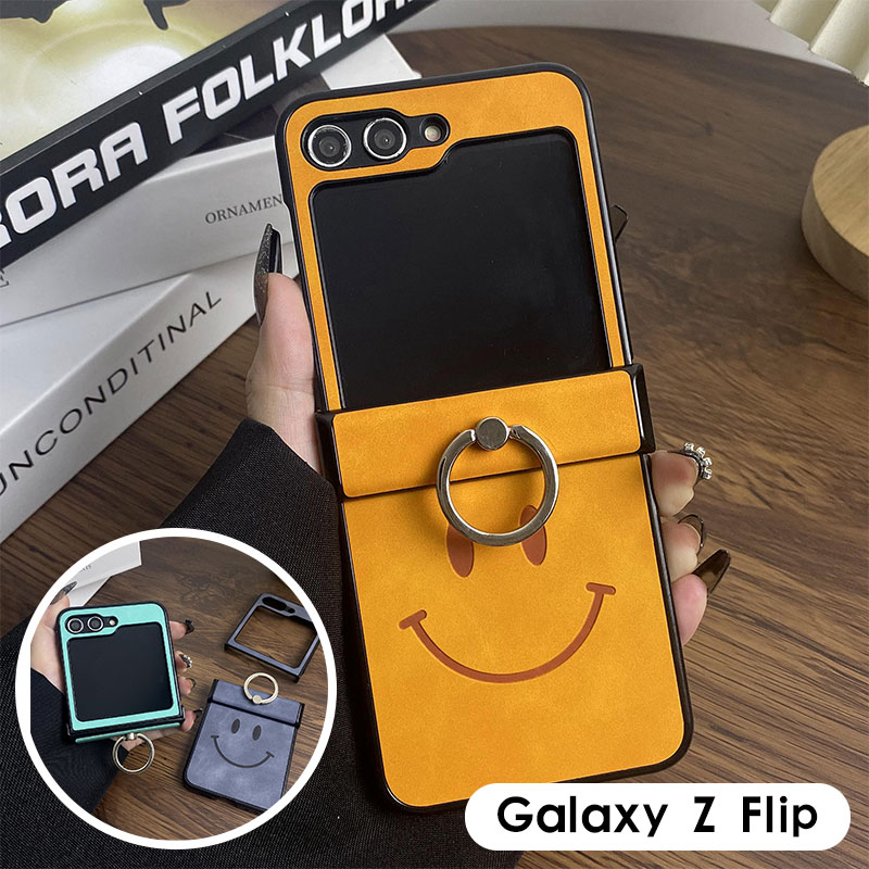 Galaxy Z Flip 7 Case with Ring, Shockproof, Cute and Stylish Case for Galaxy Z Flip 7, Camera Lens Protection, Ring Holder, Drop Prevention
