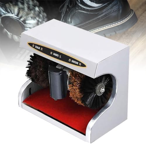 電動靴磨き機、自動水平誘導靴洗浄機、ソフトブラシとハードブラシ、ナイロンブラシ、ステンレス鋼、シルバー、ホテルエントランスホール用