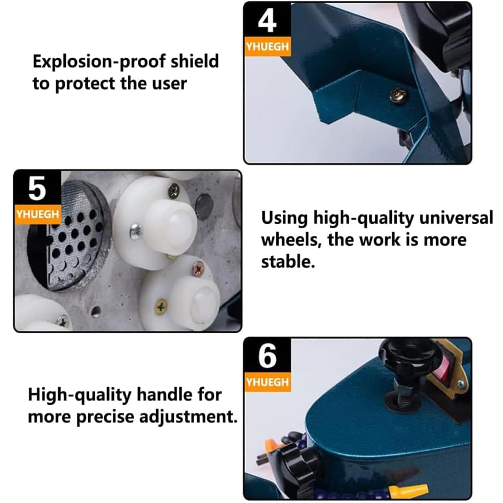 850Wガラスエッジ研磨機、回転速度8000rpm、厚さ範囲3～12mm、研削速度1～3m/分、ガラスの面取り・研磨用