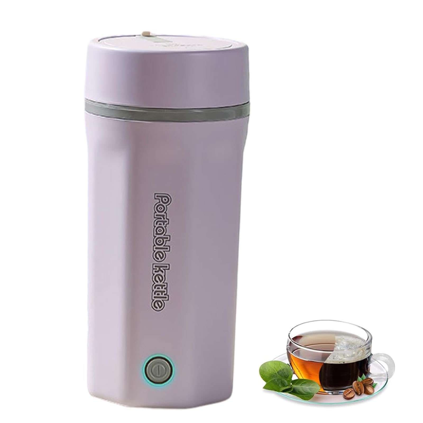 電気ケトル 小型 携帯用 500ML ポータブル 湯沸かしポット 湯沸かし器 低消費電力 300W 急速沸騰 沸騰後自動OFF 空焚き防止 真空断熱 漏れない コーヒー 紅茶に使用 一人用 アウトドア 旅行 キャンプ 車中泊に使用