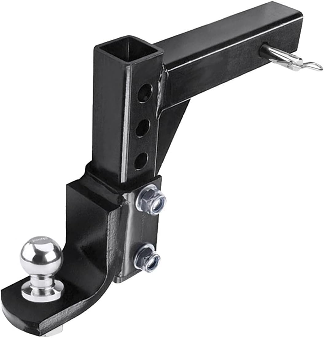 トレーラーヒッチ ヒッチレシーバー 10 "調整可能な 4 レベルトレーラードロップヒッチボールマウント..