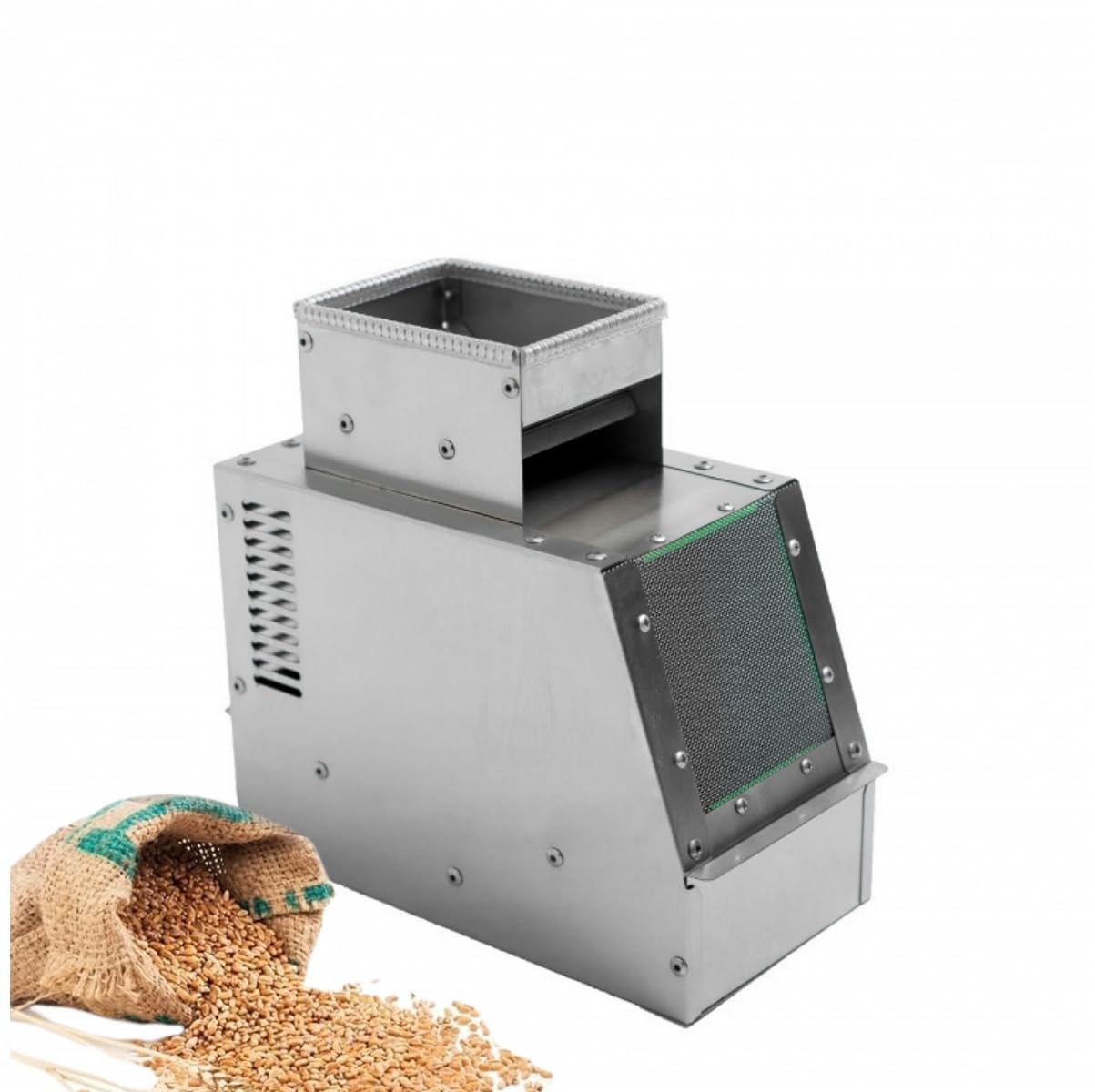 穀物選別機 電動 ミニ唐箕 電動穀物選別機 電動ミニ穀物選別機 籾殻/米/小麦/そば/大豆など/小麦/ゴマ..