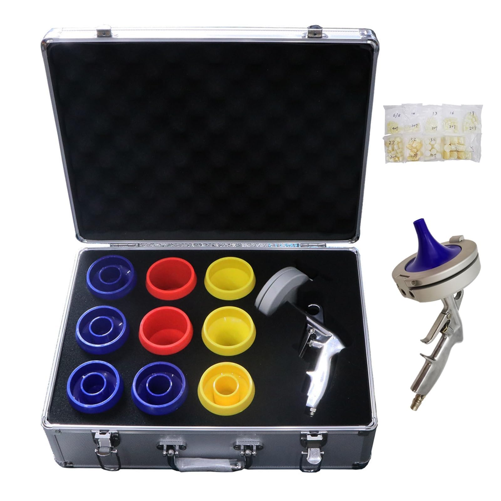 空気圧パイプクリーニングガンキット、6-50mmソフト ハードパイプ用空気動力ホースチューブクリーナー..