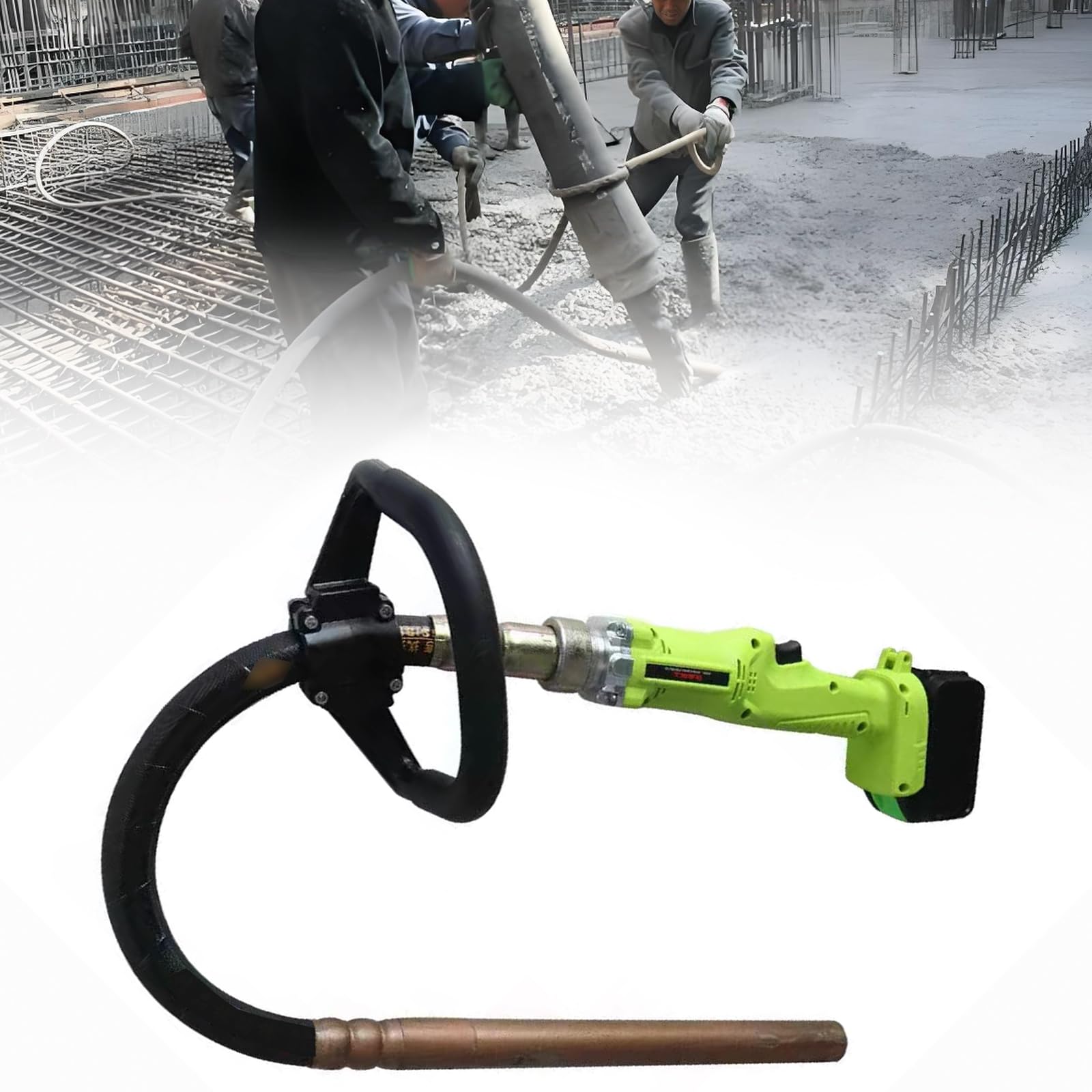 家庭用小型コンクリートバイブレーター、携帯型コンクリートバイブレーター、フレキシブルシャフト付き..