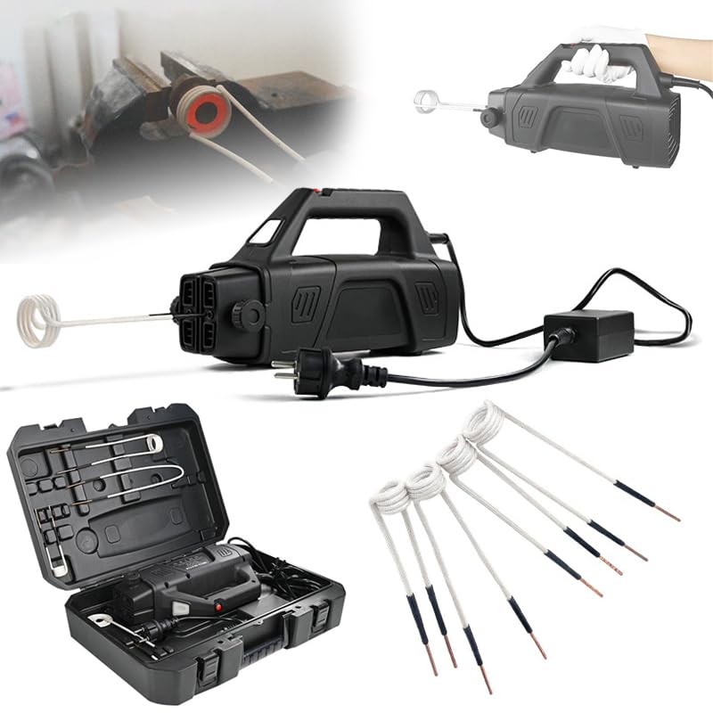 磁気誘導加熱キット、1500Wハンドヘルド高周波ヒーター、フレームレス誘導ヒーター、車の分解および修..