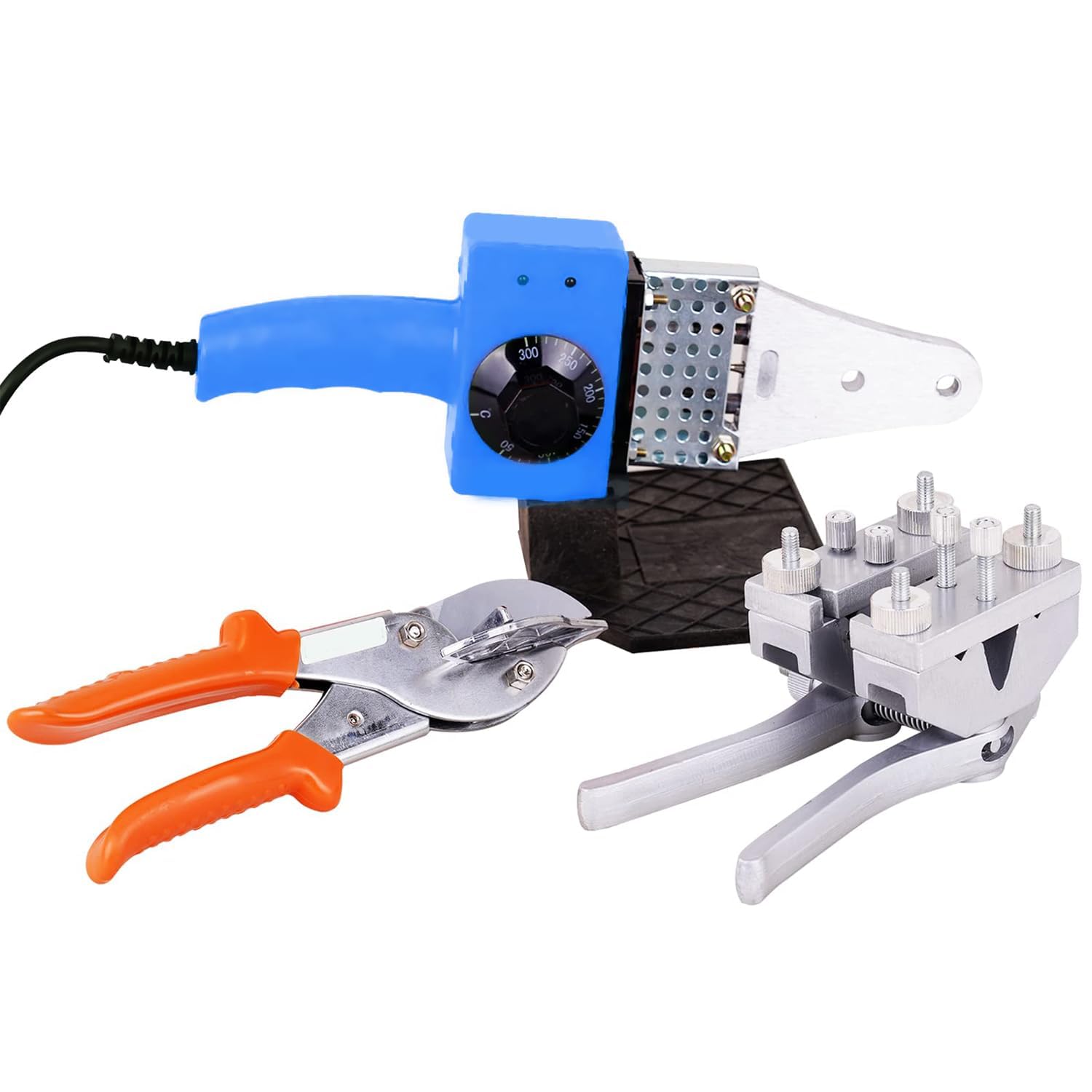 PU丸ベルト溶接機、ポリウレタンベルトホットメルト機、PUベルト溶接機コネクタ300℃（PUベルト溶接機+..