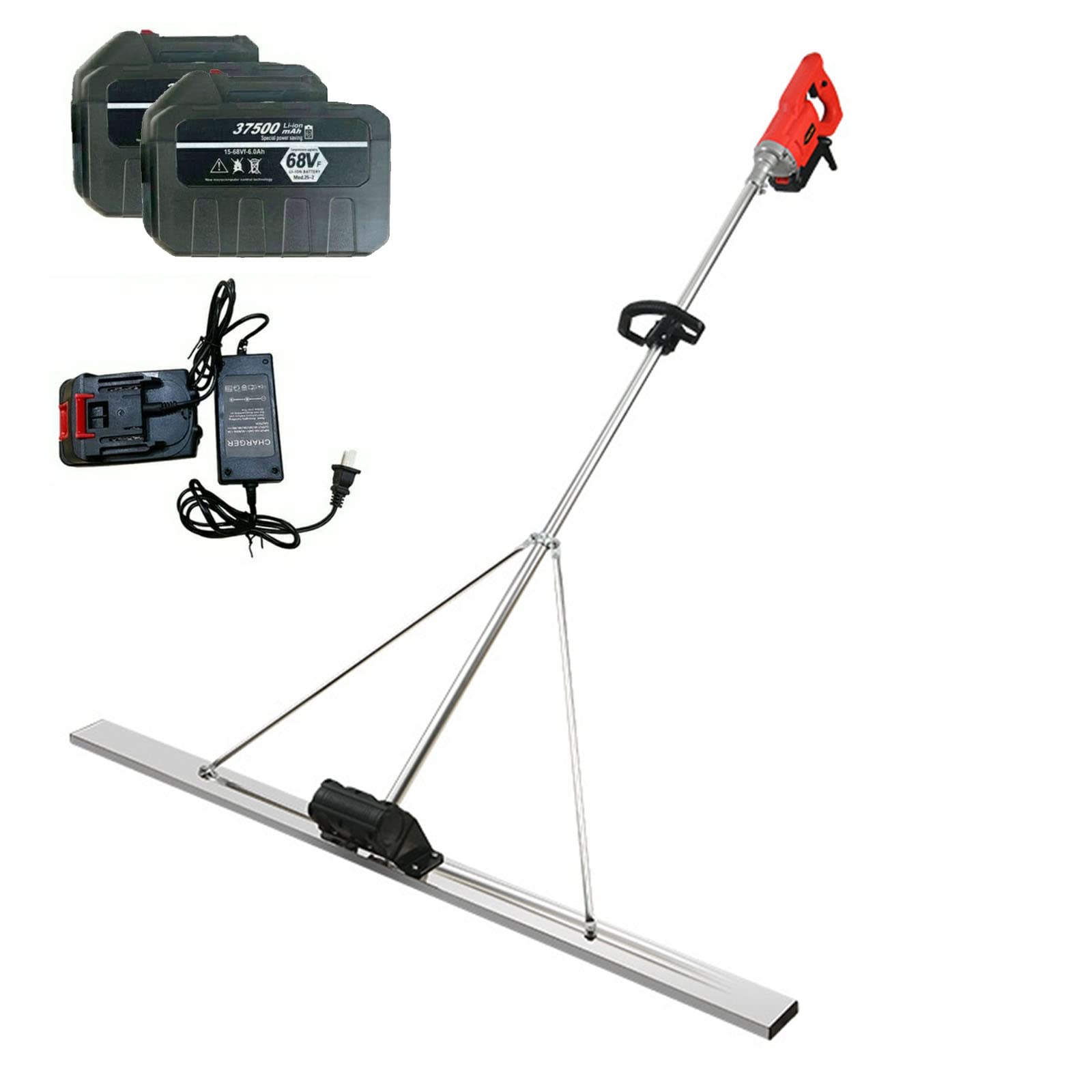 【時間限定P3倍】電動スクリード 土間 コンクリート 仕上げツール マジックタンパー 高周波振動 レベリングスクリード ステンレス鋼 コンクリート仕上作業 トッ...